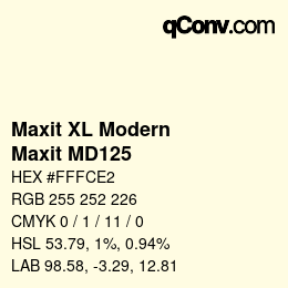 Código de color: Maxit XL Modern - Maxit MD125 | qconv.com