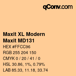 カラーコード: Maxit XL Modern - Maxit MD131 | qconv.com