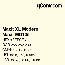 カラーコード: Maxit XL Modern - Maxit MD135 | qconv.com