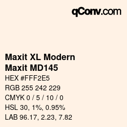 Farbcode: Maxit XL Modern - Maxit MD145 | qconv.com