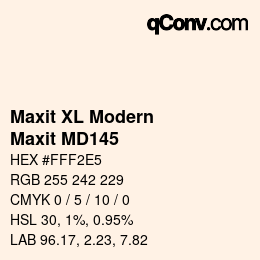 Code couleur: Maxit XL Modern - Maxit MD145 | qconv.com