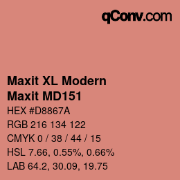 Farbcode: Maxit XL Modern - Maxit MD151 | qconv.com