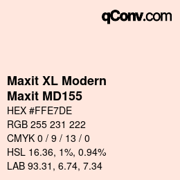 Código de color: Maxit XL Modern - Maxit MD155 | qconv.com