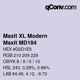 カラーコード: Maxit XL Modern - Maxit MD184 | qconv.com