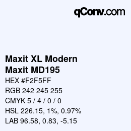 Código de color: Maxit XL Modern - Maxit MD195 | qconv.com