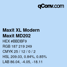 カラーコード: Maxit XL Modern - Maxit MD202 | qconv.com