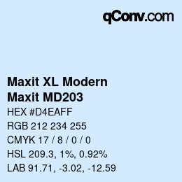 カラーコード: Maxit XL Modern - Maxit MD203 | qconv.com