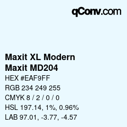 カラーコード: Maxit XL Modern - Maxit MD204 | qconv.com