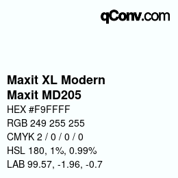 Farbcode: Maxit XL Modern - Maxit MD205 | qconv.com