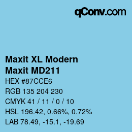 カラーコード: Maxit XL Modern - Maxit MD211 | qconv.com