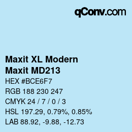 Farbcode: Maxit XL Modern - Maxit MD213 | qconv.com