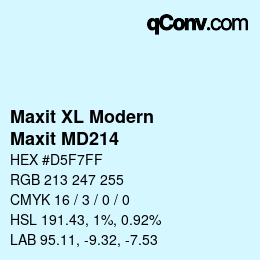 カラーコード: Maxit XL Modern - Maxit MD214 | qconv.com