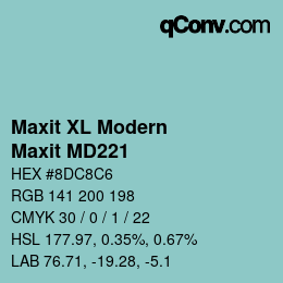 Farbcode: Maxit XL Modern - Maxit MD221 | qconv.com