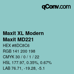 カラーコード: Maxit XL Modern - Maxit MD221 | qconv.com