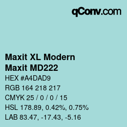 カラーコード: Maxit XL Modern - Maxit MD222 | qconv.com