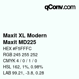 カラーコード: Maxit XL Modern - Maxit MD225 | qconv.com