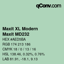 カラーコード: Maxit XL Modern - Maxit MD232 | qconv.com