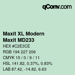 カラーコード: Maxit XL Modern - Maxit MD233 | qconv.com