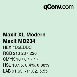 Código de color: Maxit XL Modern - Maxit MD234 | qconv.com