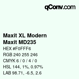 カラーコード: Maxit XL Modern - Maxit MD235 | qconv.com