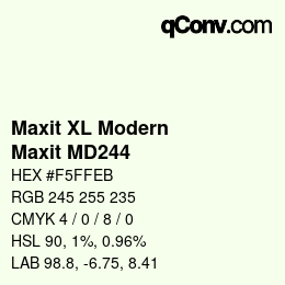 カラーコード: Maxit XL Modern - Maxit MD244 | qconv.com