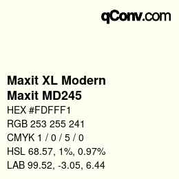 Código de color: Maxit XL Modern - Maxit MD245 | qconv.com