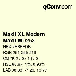 Farbcode: Maxit XL Modern - Maxit MD253 | qconv.com