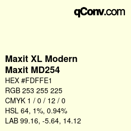 カラーコード: Maxit XL Modern - Maxit MD254 | qconv.com