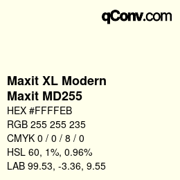 カラーコード: Maxit XL Modern - Maxit MD255 | qconv.com