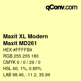 カラーコード: Maxit XL Modern - Maxit MD261 | qconv.com