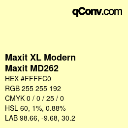 Farbcode: Maxit XL Modern - Maxit MD262 | qconv.com