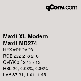 カラーコード: Maxit XL Modern - Maxit MD274 | qconv.com