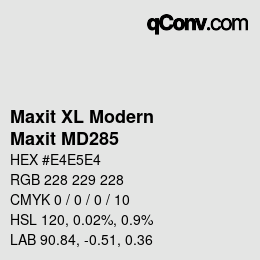 カラーコード: Maxit XL Modern - Maxit MD285 | qconv.com