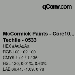 Code couleur: McCormick Paints - Core100 - Techile - 0533 | qconv.com