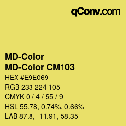 Farbcode: MD-Color - MD-Color CM103 | qconv.com