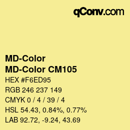 カラーコード: MD-Color - MD-Color CM105 | qconv.com