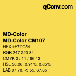 Code couleur: MD-Color - MD-Color CM107 | qconv.com