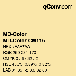 Código de color: MD-Color - MD-Color CM115 | qconv.com