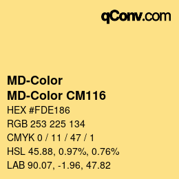 カラーコード: MD-Color - MD-Color CM116 | qconv.com