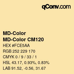 カラーコード: MD-Color - MD-Color CM120 | qconv.com