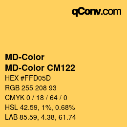 Farbcode: MD-Color - MD-Color CM122 | qconv.com