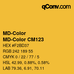 カラーコード: MD-Color - MD-Color CM123 | qconv.com