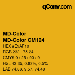 Farbcode: MD-Color - MD-Color CM124 | qconv.com