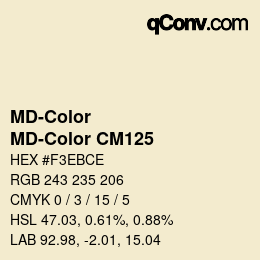 Código de color: MD-Color - MD-Color CM125 | qconv.com