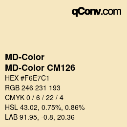 カラーコード: MD-Color - MD-Color CM126 | qconv.com