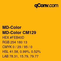 Farbcode: MD-Color - MD-Color CM129 | qconv.com