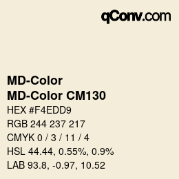 カラーコード: MD-Color - MD-Color CM130 | qconv.com