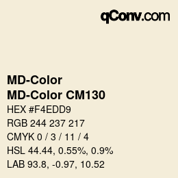 カラーコード: MD-Color - MD-Color CM130 | qconv.com