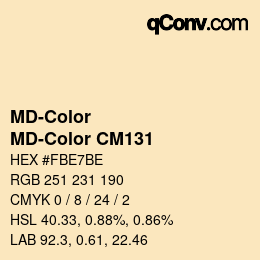 カラーコード: MD-Color - MD-Color CM131 | qconv.com