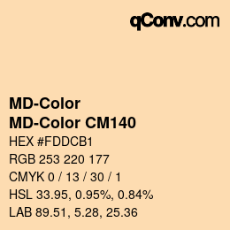 Code couleur: MD-Color - MD-Color CM140 | qconv.com